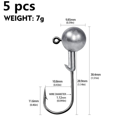 Soft Worm Jig Hook for Fishing