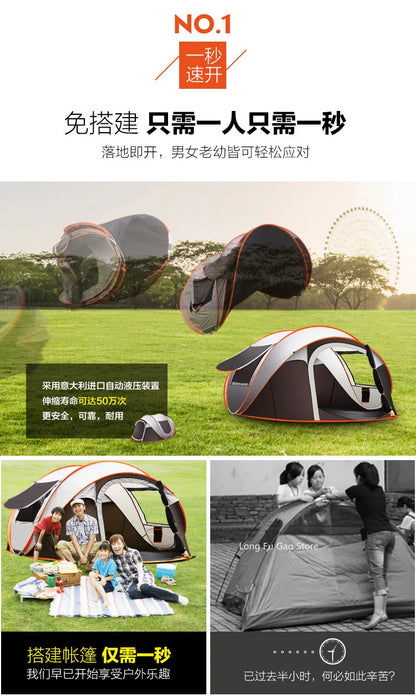 Instant Unfold Rain-Proof Family Tents