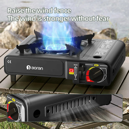 2900W Outdoor Gas Stove with Carry Box