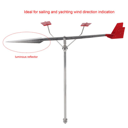 Boat Wind Vane Marine Weather Vane Wind Direction Indicator 304 Stainless Steel for Yacht Boat Sailing Weathervane Weather Vane