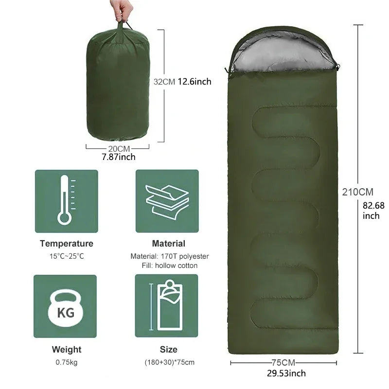 Sleeping Bag for Backpacking, Hiking & Outdoor Travel