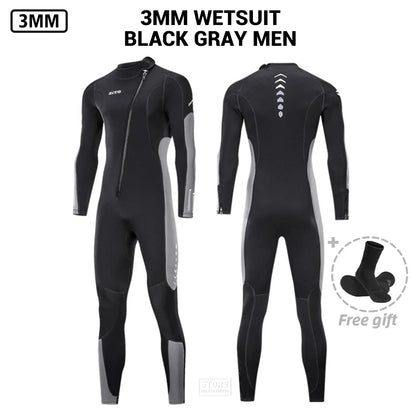 3MM Neoprene Wetsuit Men Surf Scuba Diving Suit Equipment Underwater Fishing Spearfishing Kitesurf Swimwear Wet Suit Equipment