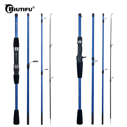 Baitcasting & Spinning Travel Fishing Rod