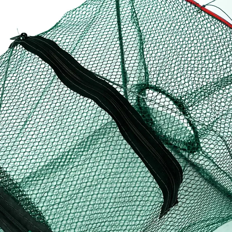 1pc Collapsible Cast Net Fish Cage for Crab, Shrimp, and Crayfish - Perfect Fishing Tackle for Outdoor Enthusiasts