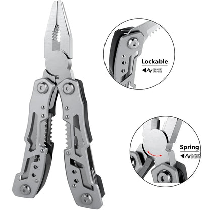 Hand Diy Multi Tools Multi-tool Folding Knives Scissor Cutters EDC Survival Gear Manual Pliers Fishing Outdoor Survival Camping