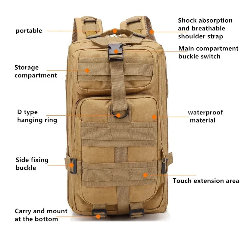 Large-Capacity Nylon Outdoor Bag for Travel