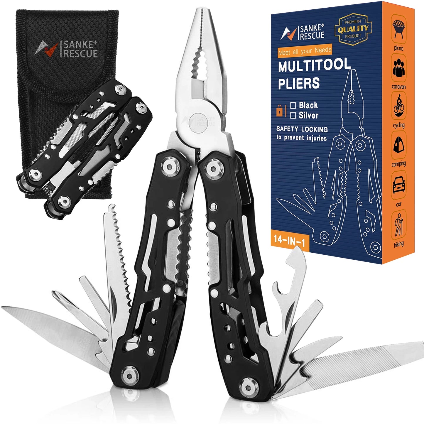 Hand Diy Multi Tools Multi-tool Folding Knives Scissor Cutters EDC Survival Gear Manual Pliers Fishing Outdoor Survival Camping