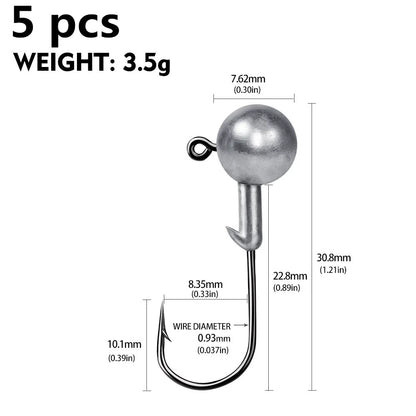 Soft Worm Jig Hook for Fishing