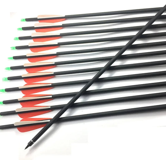 12/24PCS Mixed Carbon Arrows for Hunting