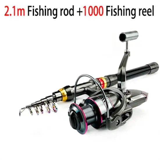 1.8-3.6m Carbon Fiber Fishing Rod And Reel Combo Super Hard Telescopic Fishing Pole Spinning Reel Kit Max Resistance 3-8kg Pesca