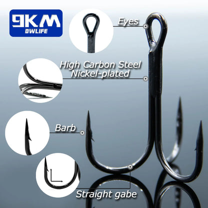 Triple Hooks for Hard Lures Saltwater Fishing