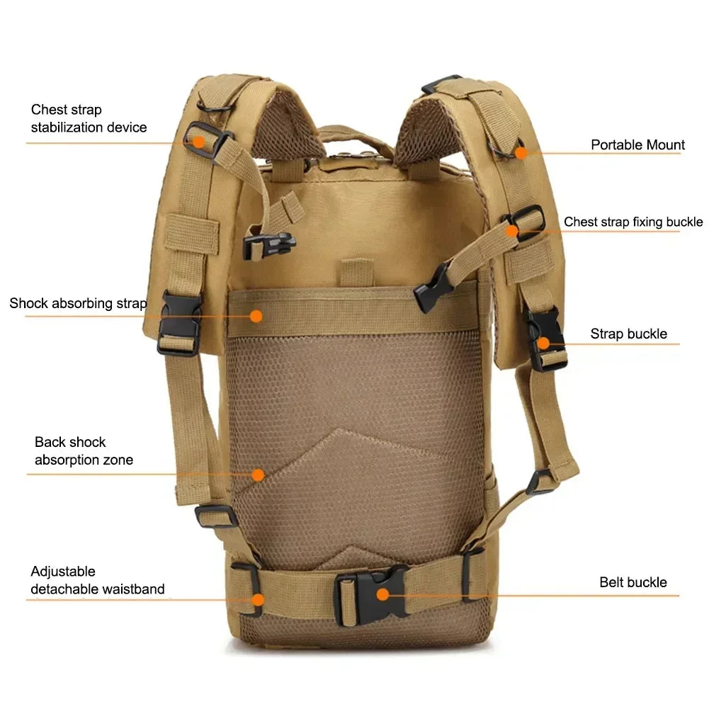 Large-Capacity Nylon Outdoor Bag for Travel