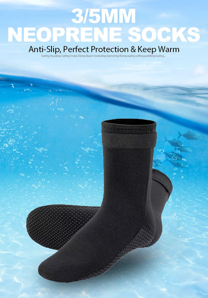 3mm Neoprene Wetsuit Water Socks